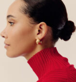 Rouje Lucia Dome Hoop Earrings